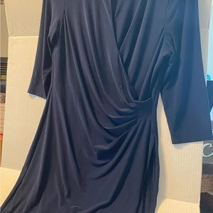 Lauren dress, navy blue, like new.